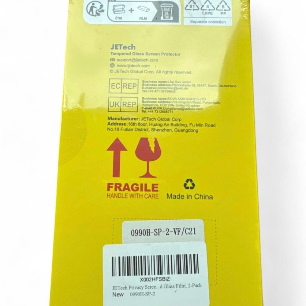 JETech Privacy Screen Protector for iPhone - Picture 2 of 2